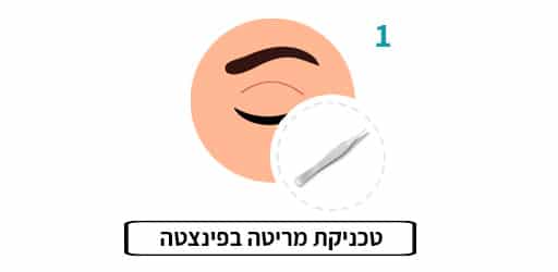 טכניקת מריטה בפינצטה